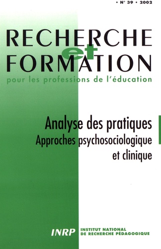 Analyse de pratiques : approches psychosociologiques et clinique