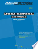Attaché territorial principal 2017 : examen professionnel : catégorie A