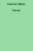 Courrier Blaise Pascal.