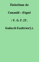 Flabellum de Cunauld : (Signé : V. G. F. [V. Godard-Faultrier].).