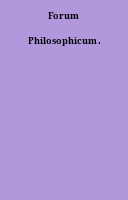 Forum Philosophicum.