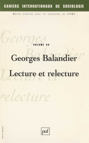 Georges Balandier : lecture et relecture