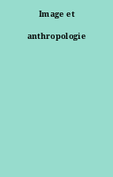 Image et anthropologie