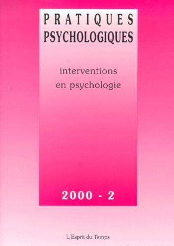 Interventions en psychologie.
