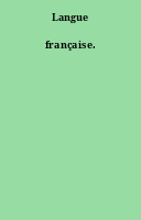 Langue française.