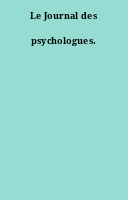 Le Journal des psychologues.