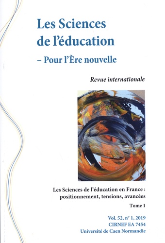 Les sciences de l'éducation en France : positionnement, tensions, avancées