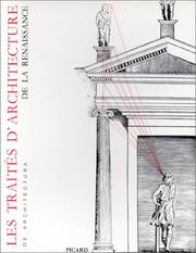 Les traités d'architecture de la Renaissance : actes du colloque tenu à Tours du 1er au 11 juillet 1981