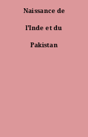 Naissance de l'Inde et du Pakistan