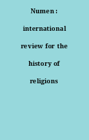 Numen : international review for the history of religions