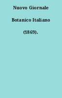 Nuovo Giornale Botanico Italiano (1869).