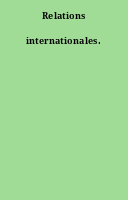 Relations internationales.