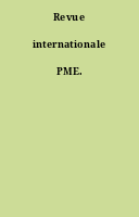 Revue internationale PME.