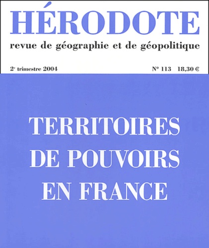 Territoires de pouvoirs en France.