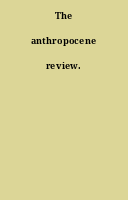 The anthropocene review.