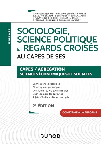 Sociologie, science politique et regards croisés au CAPES de SES : CAPES / agrégation sciences économiques et sociales