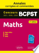 Maths : BCPST : concours 2017-2018-2019 : agro-véto, G2E, ENS