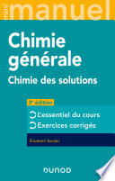 Chimie générale : chimie des solutions : cours + exos