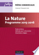 ˜La œnature : programme 2015-2016