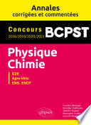 Physique-chimie : concours BCPST 2018, 2019, 2020, 2021 : G2E, Agro-Véto, ENS, ENPC