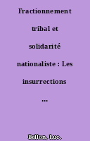 Fractionnement tribal et solidarité nationaliste : Les insurrections baloutches de 1947 à 2009