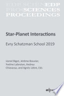 Star-Planet Interactions : Evry Schatzman School 2019