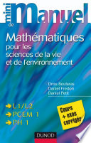 Mini manuel de Mathématiques pour les sciences de la vie et de l'environnement