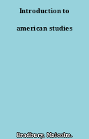 Introduction to american studies