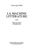 La machine littérature : essais