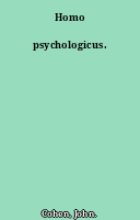 Homo psychologicus.