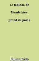 Le tableau de Mendeleïev prend du poids