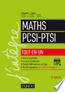 Maths PCSI - PTSI : tout-en-un
