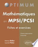 Mathématiques en MPSI-PCSI : fiches et exercices