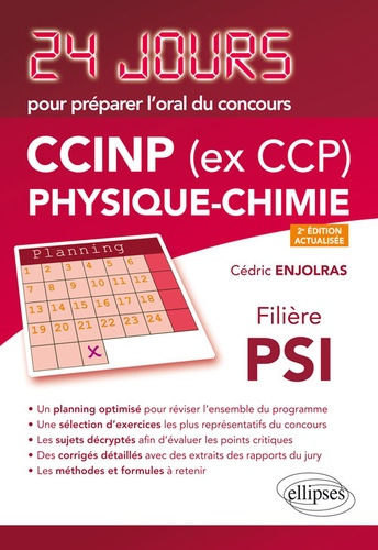 Physique-chimie : CCINP (ex CCP), filière PSI
