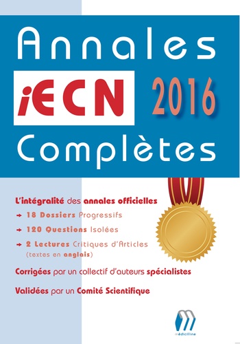 Annales iECN 2016 complètes