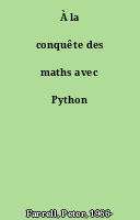 À la conquête des maths avec Python