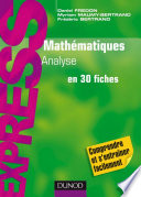 Mathématiques L1/L2 : Analyse : en 30 fiches