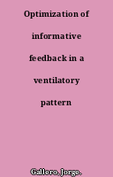 Optimization of informative feedback in a ventilatory pattern learning