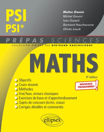 Mathématiques PSI/PSI* : nouveau programme