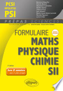 Formulaire PCSI-MPSI-PTSI : PSI Mathématiques Physique-Chimie SII
