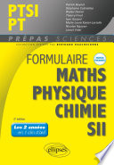 Formulaire PTSI-PT, mathématiques, physique-chimie, SII