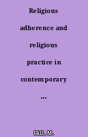 Religious adherence and religious practice in contemporary New-Zeland : census and survey evidence