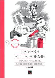Le Vers et le poème : textes, analyses, méthodes de travail