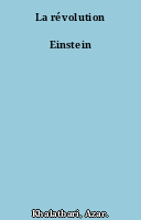 La révolution Einstein