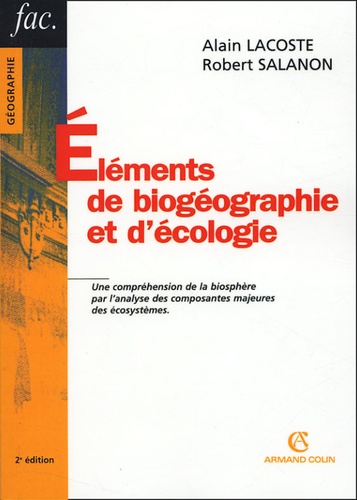Éléments de biogéographie et d'écologie