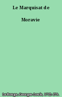 Le Marquisat de Moravie