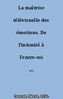 La maîtrise télévisuelle des émotions. De l'intimité à l'entre-soi : retour sur un talk-show : 93 Faubourg Saint-Honoré