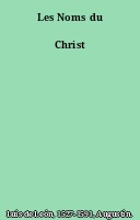 Les Noms du Christ