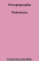 Prosopographia Ptolemaica