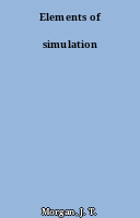 Elements of simulation